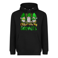 Black st patrick s chillin with my gnomies Heavyweight Hoodie - JahusDesignShop