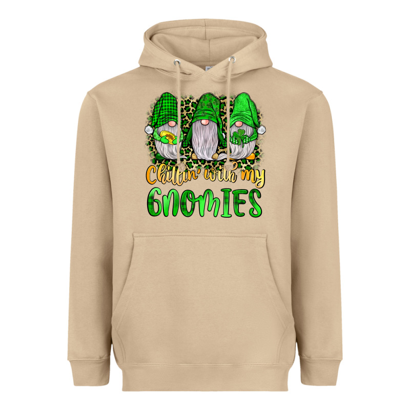 St Patrick S Chillin With My Gnomies Heavyweight Hoodie by JahusDesignShop | Teevron