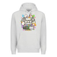 Dove Grey easter gamer Premium Hoodie - MaliasSmallBusiness