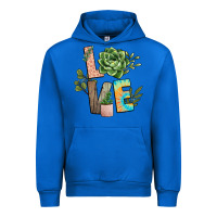 Cobalt plant love Urban Hoodie - NancyCooperArtShop