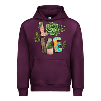 Mauve Wine plant love Urban Hoodie - NancyCooperArtShop
