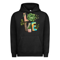 Pigment Black plant love Urban Hoodie - NancyCooperArtShop