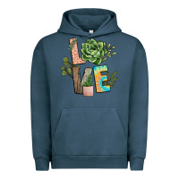 Pigment Midnight Navy plant love Urban Hoodie - NancyCooperArtShop