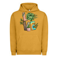 Pigment Peanut Butter plant love Urban Hoodie - NancyCooperArtShop
