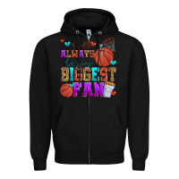Black i will always be your biggest fan basketball Zipper Hoodie - Zillion Design Studio