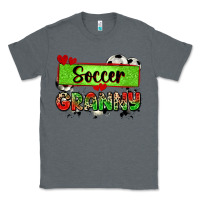 Charcoal Heather soccer granny with leopard Classic Tee - Zillion Design Studio