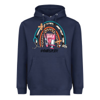 Navy nurse life rainbow Heavyweight Hoodie - JahusDesignShop