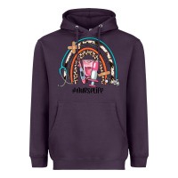 Plum nurse life rainbow Heavyweight Hoodie - JahusDesignShop