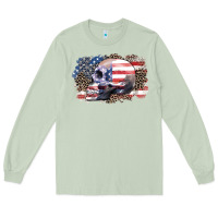 Matcha american skull Long Sleeve Tee - Zillion Design Studio