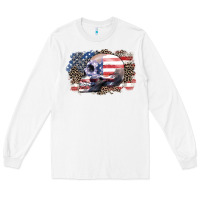 White american skull Long Sleeve Tee - Zillion Design Studio
