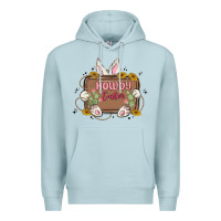 Blue Mist howdy easter Premium Hoodie - MaliasSmallBusiness