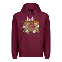 Burgundy howdy easter Premium Hoodie - MaliasSmallBusiness