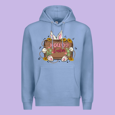 Howdy Easter Premium Hoodie Designed By Maliassmallbusiness