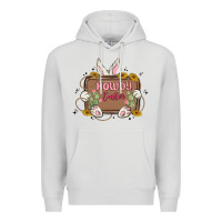 Dove Grey howdy easter Premium Hoodie - MaliasSmallBusiness