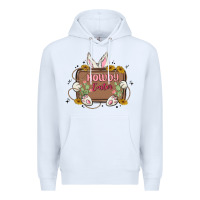 White howdy easter Premium Hoodie - MaliasSmallBusiness