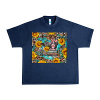 Navy baby pigs with leopard cowhide and sunflowers Urban Heavy Tee - Artiststas