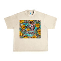 Sandshell baby pigs with leopard cowhide and sunflowers Urban Heavy Tee - Artiststas