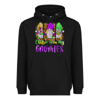Black mardi gras chillin' with my gnomies Heavyweight Hoodie - JahusDesignShop