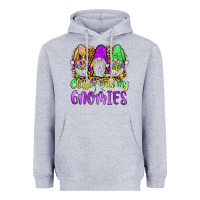 Heather Grey mardi gras chillin' with my gnomies Heavyweight Hoodie - JahusDesignShop