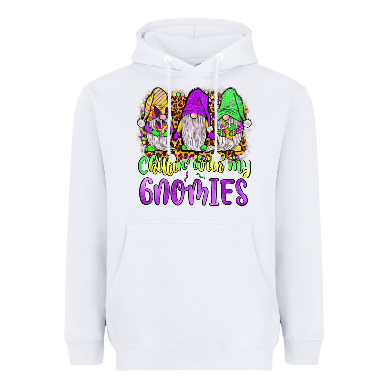 Mardi Gras Chillin' With My Gnomies Heavyweight Hoodie by JahusDesignShop | Teevron