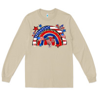 Mushroom American rainbow Long Sleeve Tee - Zillion Design Studio