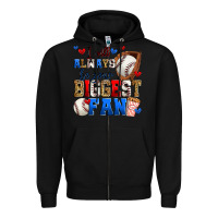Black i will always be your biggest fan baseball Zipper Hoodie - Zillion Design Studio