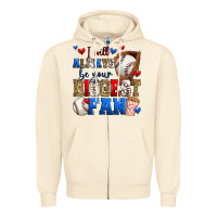 Sandshell i will always be your biggest fan baseball Zipper Hoodie - Zillion Design Studio