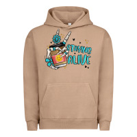 Pigment Burro staying alive Urban Hoodie - MaliasSmallBusiness