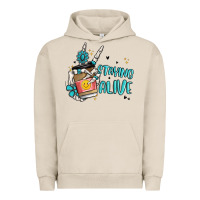 Pigment French Oak staying alive Urban Hoodie - MaliasSmallBusiness