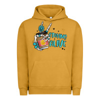 Pigment Peanut Butter staying alive Urban Hoodie - MaliasSmallBusiness