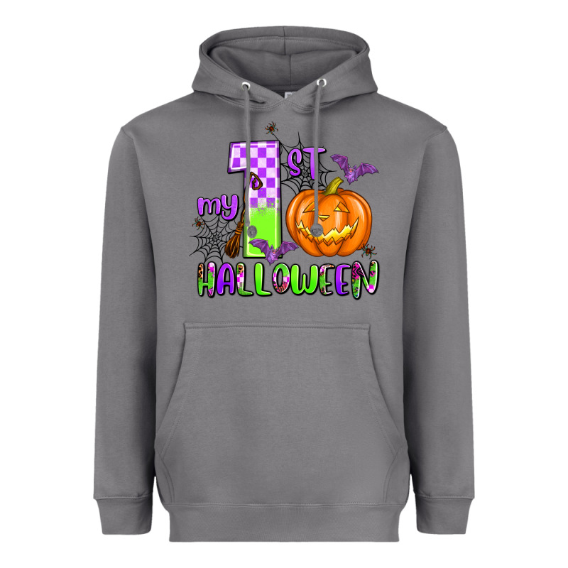 My First Halloween Pumpkin Heavyweight Hoodie by AdoDesignShop | Teevron