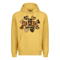 Antique Gold i am black history Premium Hoodie - MaliasSmallBusiness