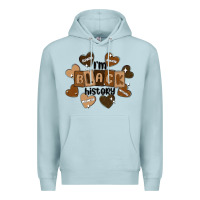 Blue Mist i am black history Premium Hoodie - MaliasSmallBusiness