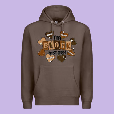 I Am Black History Premium Hoodie Designed By Maliassmallbusiness