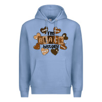 Colony Blue i am black history Premium Hoodie - MaliasSmallBusiness