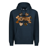 Navy i am black history Premium Hoodie - MaliasSmallBusiness