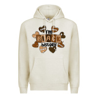 Oatmeal Heather i am black history Premium Hoodie - MaliasSmallBusiness