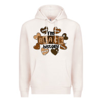 Pale Pink i am black history Premium Hoodie - MaliasSmallBusiness