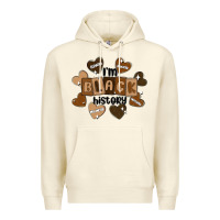 Sandshell i am black history Premium Hoodie - MaliasSmallBusiness
