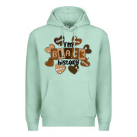 Seafoam i am black history Premium Hoodie - MaliasSmallBusiness