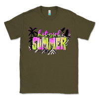 Army Green hot girl summer with palms Classic Tee - texasbilliewilder