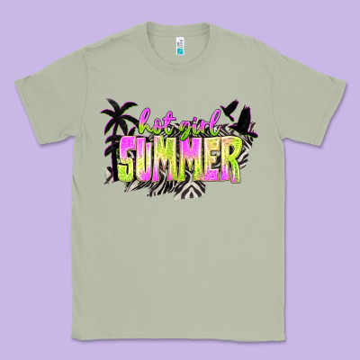 Hot Girl Summer With Palms Classic Tee Designed By Texasbilliewilder
