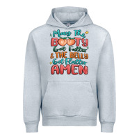 Heather Grey may the booty get fatter & the belly Urban Hoodie - MaliasSmallBusiness