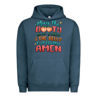 Pigment Midnight Navy may the booty get fatter & the belly Urban Hoodie - MaliasSmallBusiness
