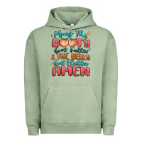 Pigment Oil Green may the booty get fatter & the belly Urban Hoodie - MaliasSmallBusiness