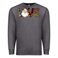 Charcoal Heather love santa Premium Sweatshirt - JahusDesignShop