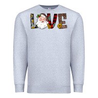Heather Grey love santa Premium Sweatshirt - JahusDesignShop