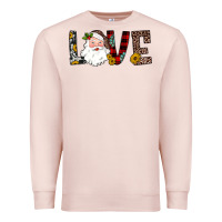 Pale Pink love santa Premium Sweatshirt - JahusDesignShop