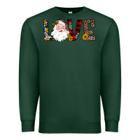Sports Green love santa Premium Sweatshirt - JahusDesignShop