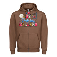 Chestnut busy raising ballers volleyball Zipper Hoodie - Zillion Design Studio